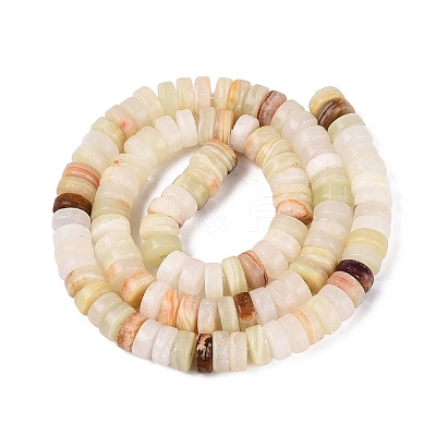 Natural Green Banded Calcite(Afghan Jade) Beads Strands G-N367-03A-02-1