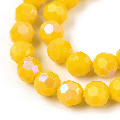 Opaque Glass Beads Strands EGLA-A035-P8mm-L04-1