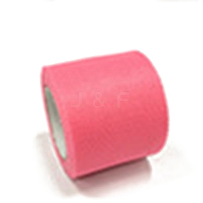 50 Yards Elastic Polyester Deco Mesh Ribbons SRIB-WH0011-129E-1