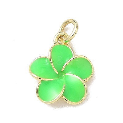 Brass Enamel Pendants KK-CBA3F25-07G-02-1