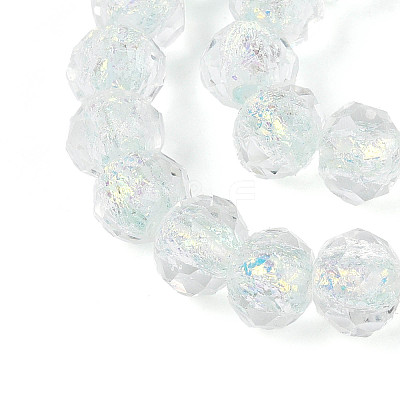 Handmade Foil Lampwork Beads Strands FOIL-T008-09E-1
