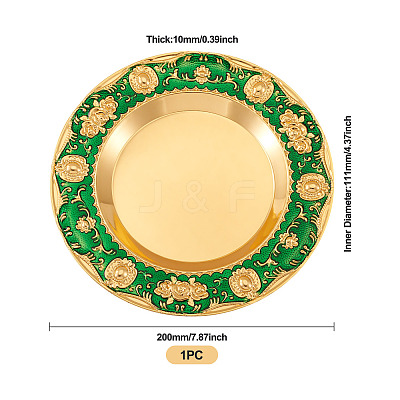 1Pc Iron Flat Round Display Panel for Fragrance Activity AJEW-MB0001-13C-1