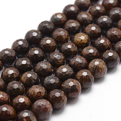 Natural Bronzite Beads Strands G-D840-18-8mm-1