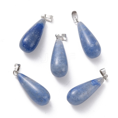 Dyed & Heated Natural Blue Aventurine Pendants G-F707-21-1