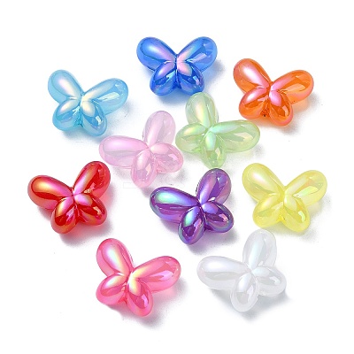 Imitation Jelly Acrylic Beads X-OACR-E033-14-1