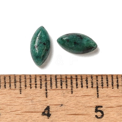Natural Green Spot Jasper Cabochons G-F772-01B-20-1