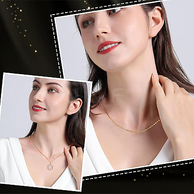 9Pcs 9 Style Brass Chain Necklaces Set for Men Women NJEW-BC0001-08-1