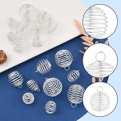 20Pcs 4 Styles Iron Wire Pendants FIND-FS0003-39-1