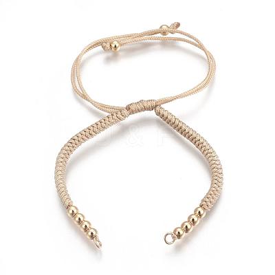 Nylon Cord Braided Bead Bracelets Making X-BJEW-F360-F12-1