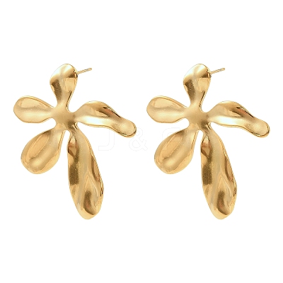 Valentine's Day 304 Stainless Steel Stud Earrings EJEW-D361-03G-01-1