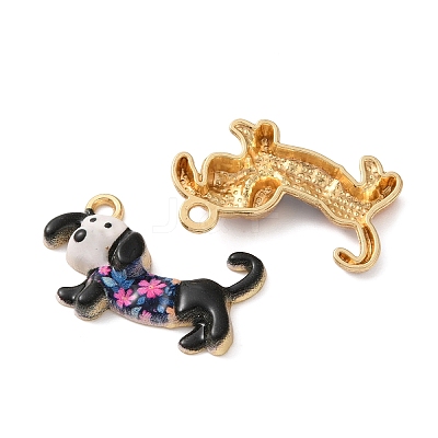 Alloy Enamel Pendants ENAM-F163-02G-1