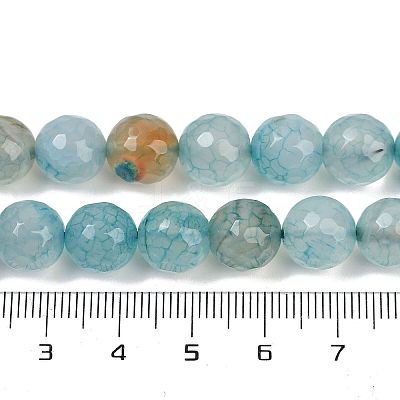 Natural Dragon Veins Agate(Dyed & Heated) Beads Strands G-M437-C01-01S-1