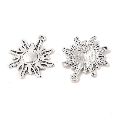 Tibetan Style Alloy Sun Pendants X-TIBEP-S291-12-RS-1