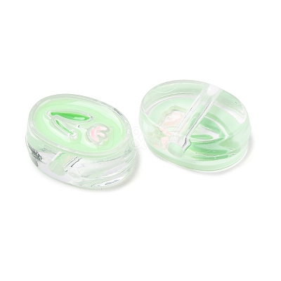 Transparent Acrylic Enamel Beads LS-OACR-N130-023-02-1