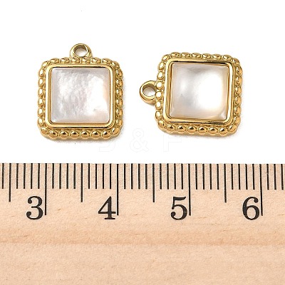 Natural Freshwater Shell Pendants STAS-G397-21G-01-1