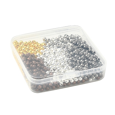 1000Pcs 5 Colors CCB Plastic Beads CCB-YW0001-10-1
