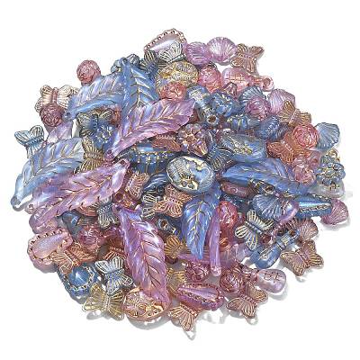 100g Plating Acrylic Beads KY-CJ0001-61-1