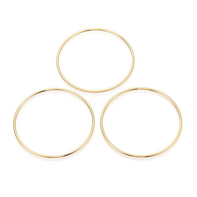 3Pcs 304 Stainless Steel Plain Bangles Set For Women BJEW-N033-01G-1