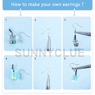DIY Dangle Earring Making DIY-SC0010-40P-1