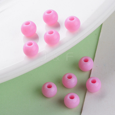 Opaque Acrylic Beads MACR-S370-C6mm-A02-1