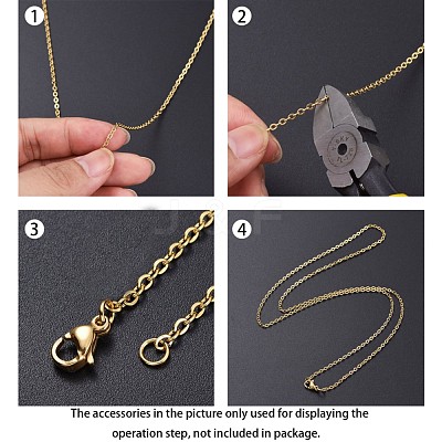 Ion Plating(IP) 304 Stainless Steel Cable Chains CHS-H017-01G-20M-1