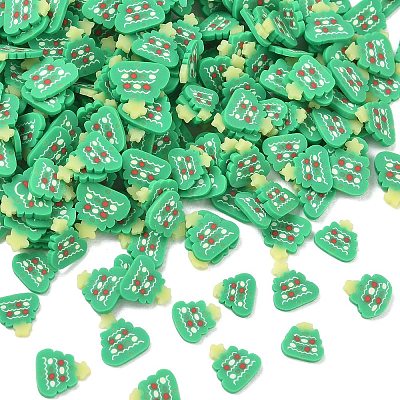 Christmas Handmade Polymer Clay Cabochons PY-CBA2910-01B-1
