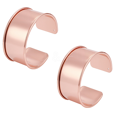 2Pcs Alloy Grooved Bangles BJEW-UN0001-90-1