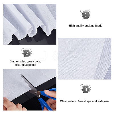 Fusible Cut Away Stabilizer DIY-WH0056-35B-1