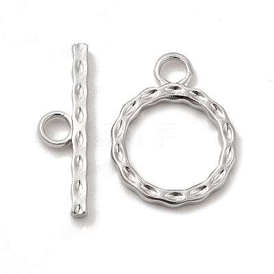 Non-Tarnish 304 Stainless Steel Toggle Clasps LS-STAS-F290-04P-1