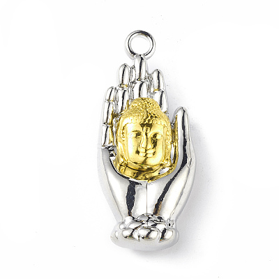Two Tone Alloy Pendants PALLOY-M206-13P-1