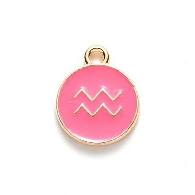 Alloy Enamel Pendants ENAM-S124-01B-03J-1