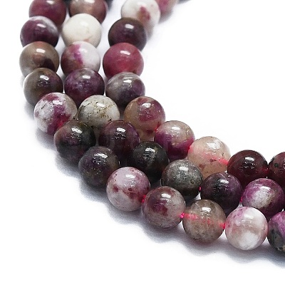 Natural Plum Blossom Tourmaline Beads Strands G-K245-A08-01-1