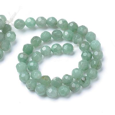 Natural Green Aventurine Bead Strands G-R411-10-8mm-1