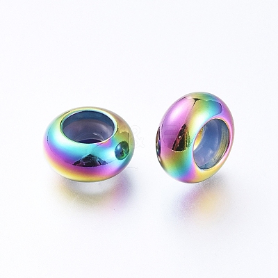 PVD Vacuum Plating 202 Stainless Steel Beads STAS-F148-9mm-07M-1