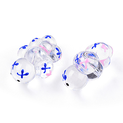 Transparent Acrylic Beads ACRC-T012-01-B01-1