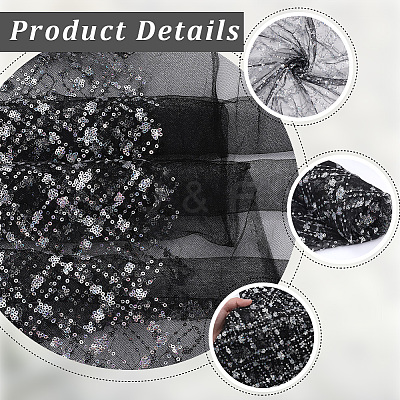 Polyester Sequin Fabrics DIY-WH20048-027D-1