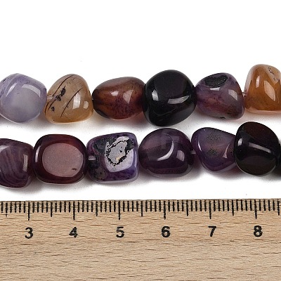 Natural Agate Beads Strands G-L630-F01-01C-1
