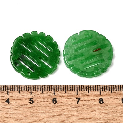 Natural Myanmar Jade Dyed Chandelier Component Links G-Z162-16-1