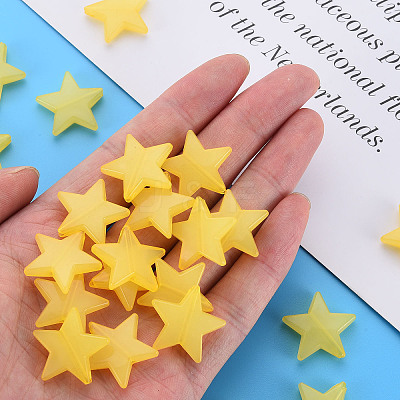 Imitation Jelly Acrylic Beads X-MACR-S373-90-E07-1