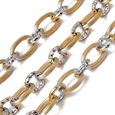 304 Stainless Steel Figaro Chains SA-CBAB767-04GP-1