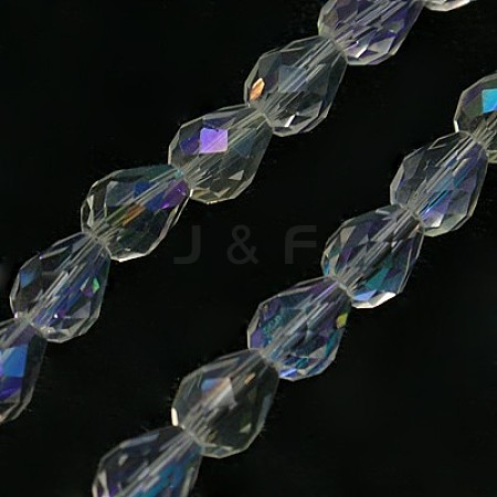 Electroplate Glass Bead Strands X-EGLA-E010-5x7mm-AB01-1