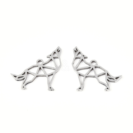 Non-Tarnish 201 Stainless Steel Pendants STAS-N091-164P-1