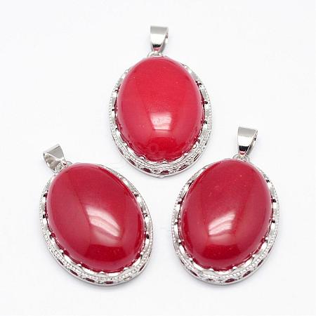 Natural Jade Pendants G-D851-29-1