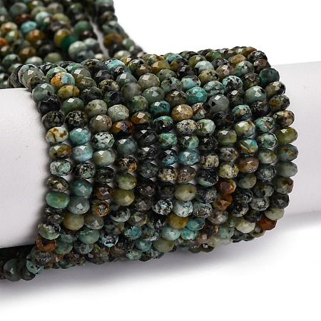 Natural African Turquoise(Jasper) Beads Strands G-F717-02A-01-1