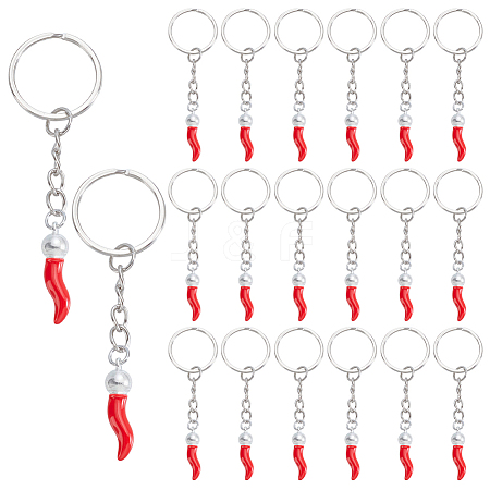 20Pcs Alloy Enamel Keychain KEYC-HY00022-1