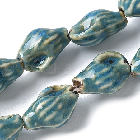 Ocean Series Handmade Porcelain Beads PORC-R002-04I-1