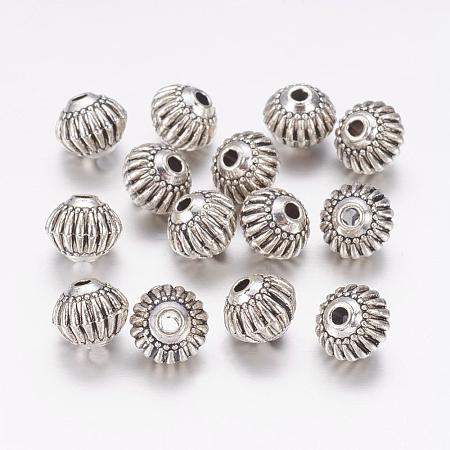 Tibetan Style Alloy Lantern Beads X-TIBEB-M008-06AS-1