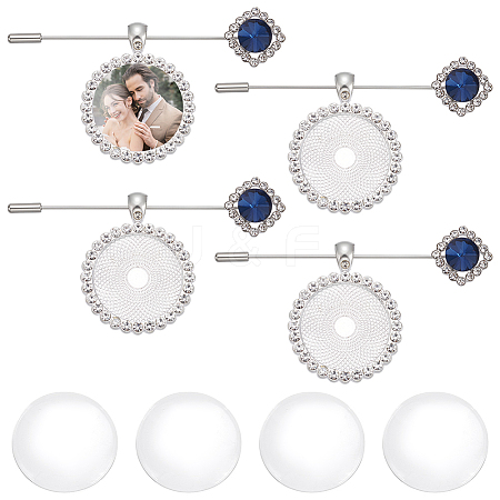 DIY Wedding Lapel Pins Making Kits DIY-UN0007-85-1