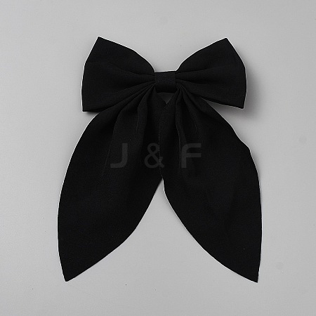 Polyester & Iron Alligator Hair Clips PHAR-WH0023-006P-C-1
