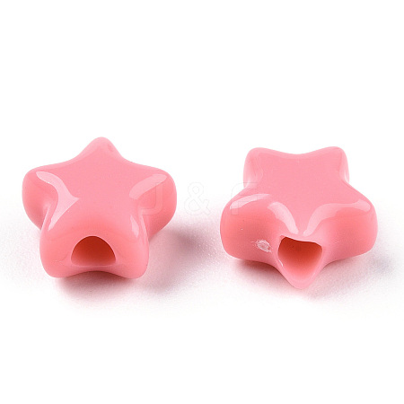 Opaque Acrylic Beads LS-MACR-T047-01-12-1